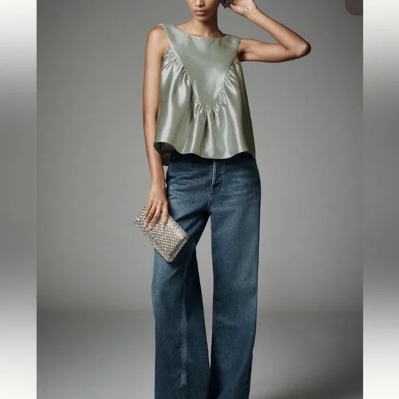 NWT Anthropologie Mare Mare Swing Tank Mint Green  Medium - Picture 2 of 4